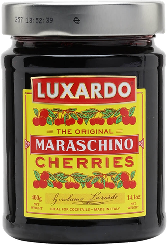 Luxardo Candied Cherries In Marasca Cherry Syrup, Glass Jar of 400G