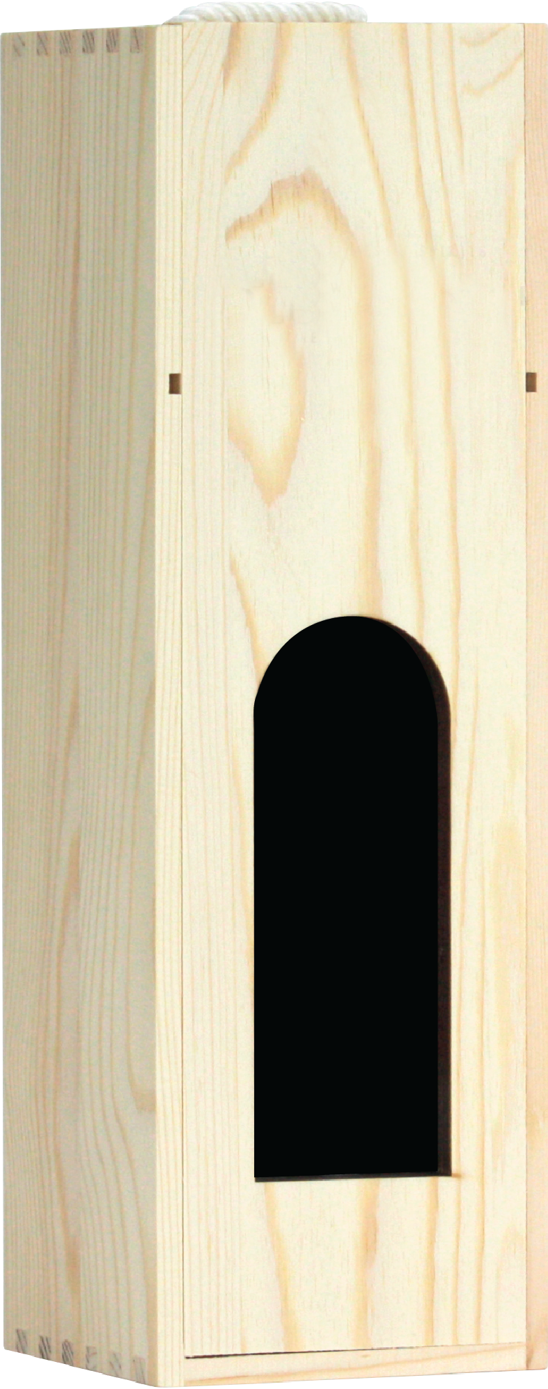 Slide wooden box no logo 1btl