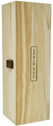 Flip top Wooden Box 1btl