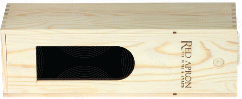 Slide lid Wooden Box 1btl