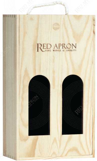 Slide lid Wooden Box 2btls