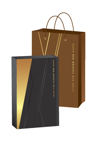 Black Gold Carton Box 2blts