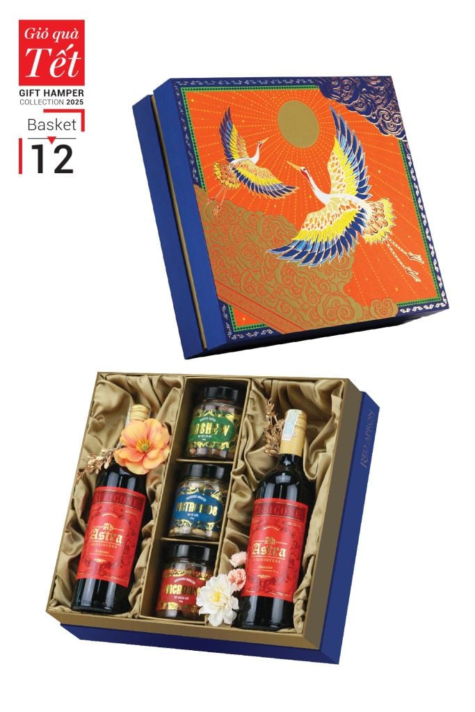 Giỏ quà Tết 2025 - Gift Hamper Basket 12