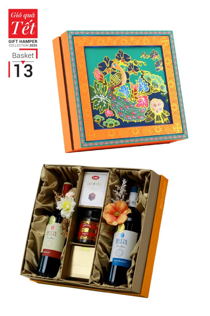 Giỏ quà Tết 2025 - Gift Hamper Basket 13