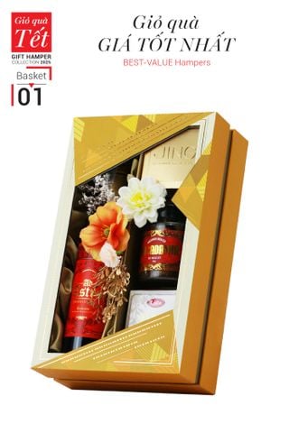 Giỏ quà Tết 2025 - Gift Hamper Basket 01