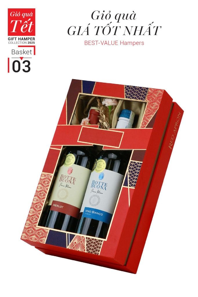 Giỏ quà Tết 2025 - Gift Hamper Basket 03