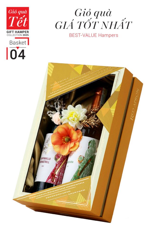 Giỏ quà Tết 2025 - Gift Hamper Basket 04