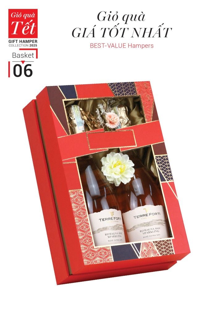Giỏ quà Tết 2025 - Gift Hamper Basket 06