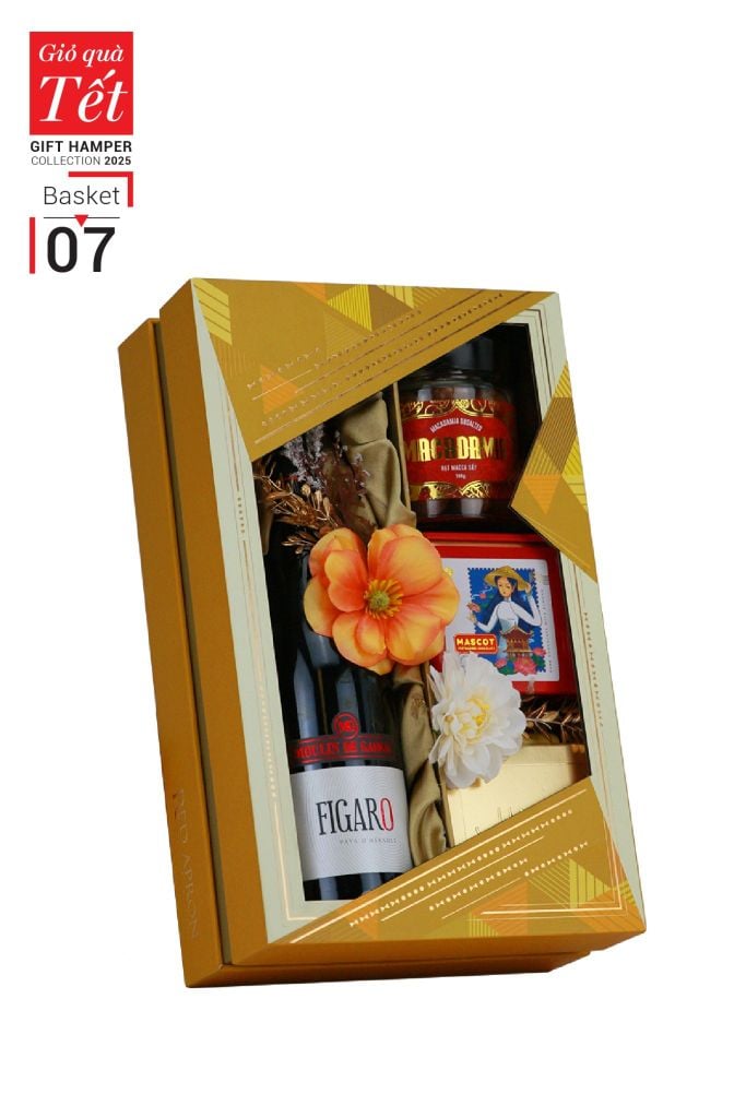 Giỏ quà Tết 2025 - Gift Hamper Basket 07