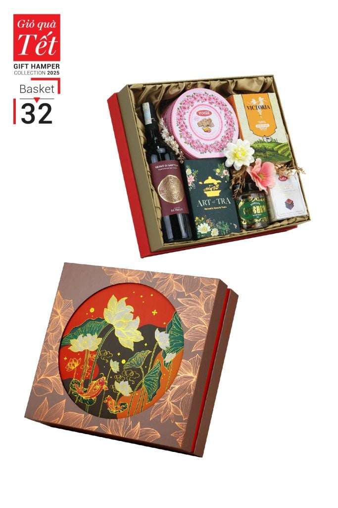 Giỏ quà Tết 2025 - Gift Hamper Basket 32