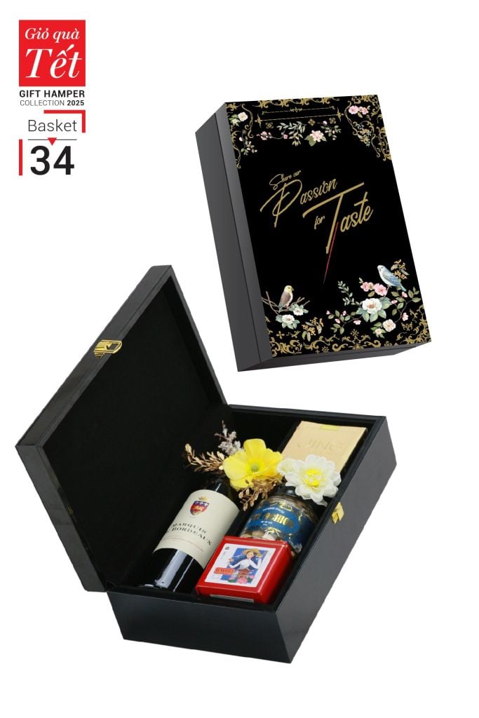 Giỏ quà Tết 2025 - Gift Hamper Basket 34