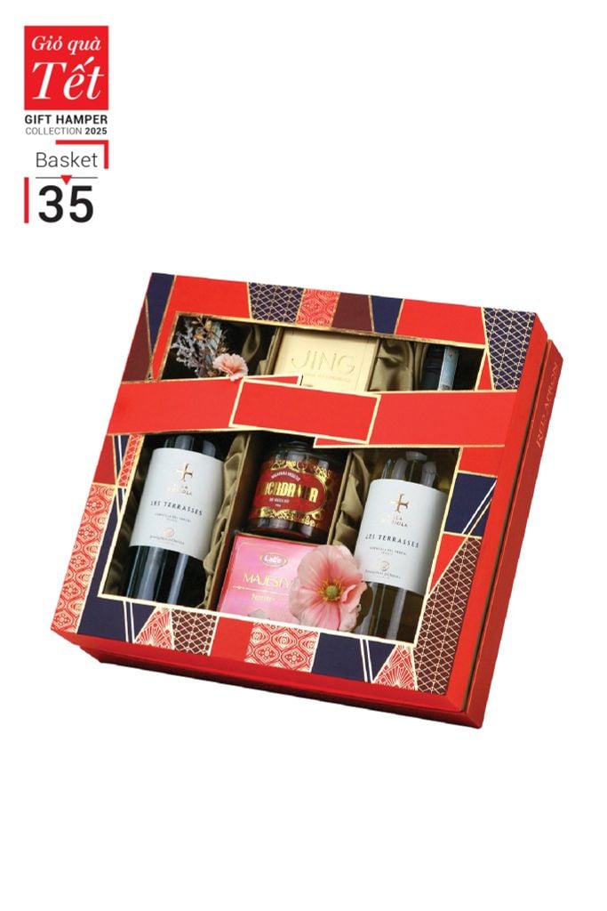 Giỏ quà Tết 2025 - Gift Hamper Basket 35