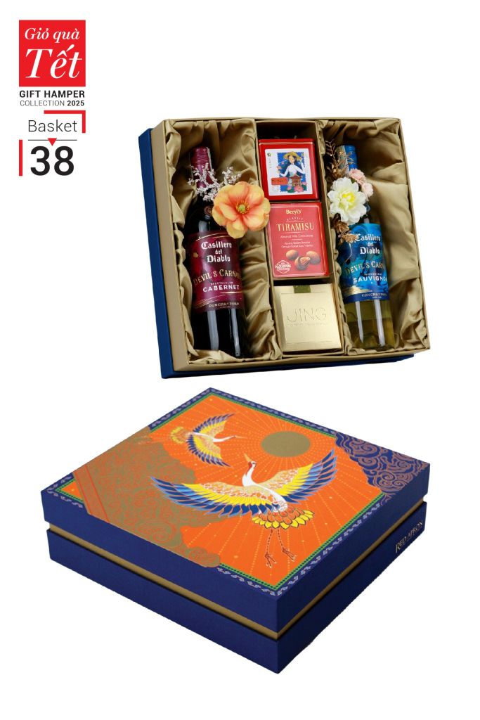 Giỏ quà Tết 2025 - Gift Hamper Basket 38