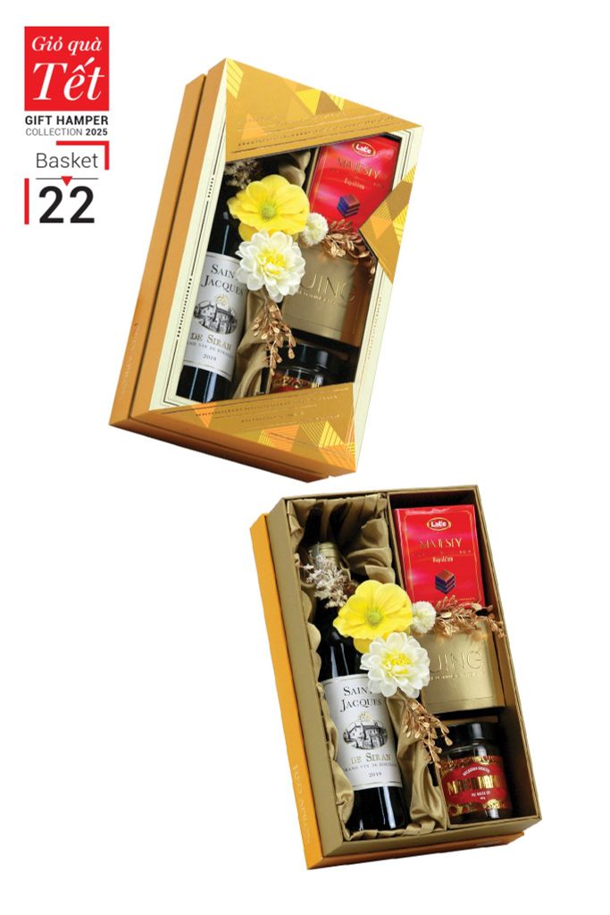 Giỏ quà Tết 2025 - Gift Hamper Basket 22