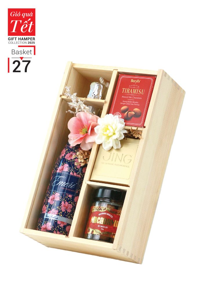 Giỏ quà Tết 2025 - Gift Hamper Basket 27