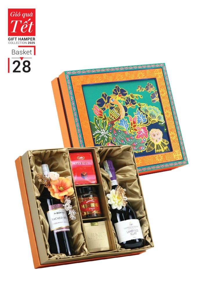Giỏ quà Tết 2025 - Gift Hamper Basket 28