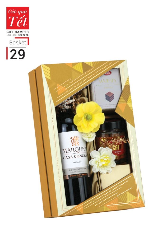 Giỏ quà Tết 2025 - Gift Hamper Basket 29