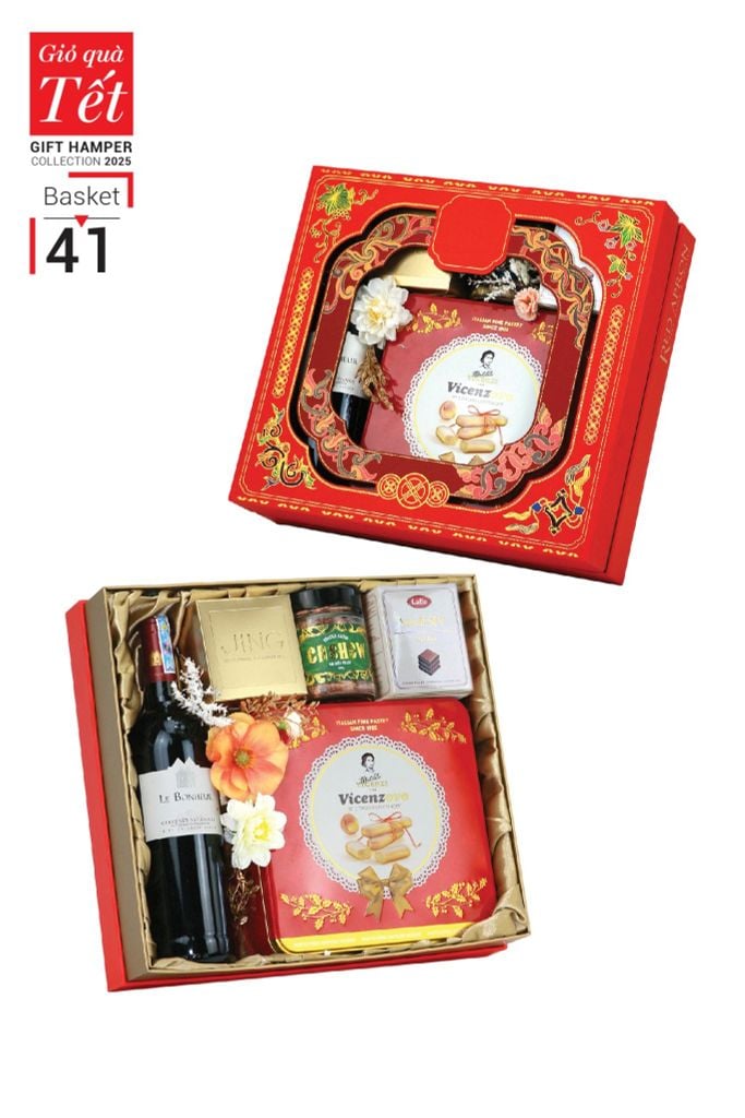 Giỏ quà Tết 2025 - Gift Hamper Basket 41