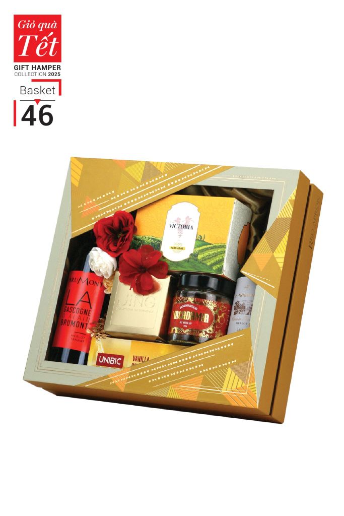 Giỏ quà Tết 2025 - Gift Hamper Basket 46