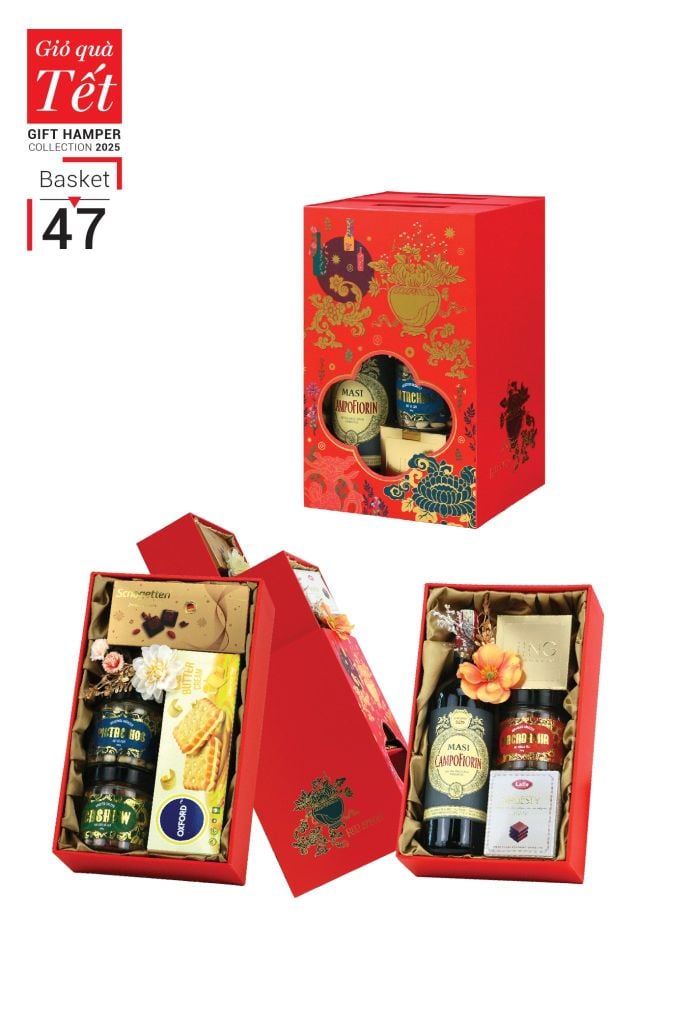 Giỏ quà Tết 2025 - Gift Hamper Basket 47