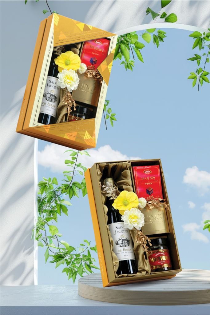 Giỏ quà Tết 2025 - Gift Hamper Basket 22