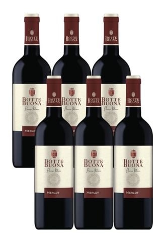 Botte Buona, Merlot d'Italia - Combo 6 chai