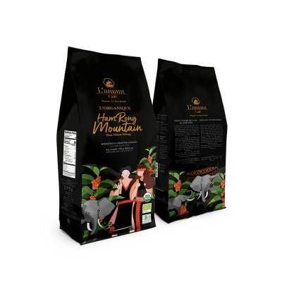  Cà phê rang xay hữu cơ L'amant 250g 