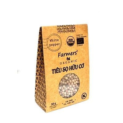  Tiêu sọ hạt hữu cơ Farmers'  50g 