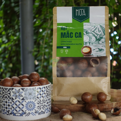  Hạt Mắc Ca Sấy nứt vỏ Mùa 400gr 