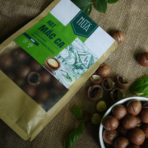  Hạt Mắc Ca Sấy nứt vỏ Mùa 400gr 