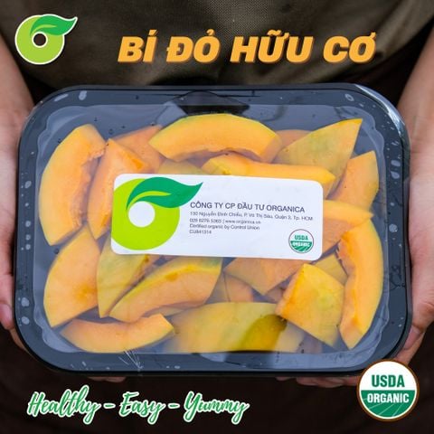  Bí đỏ hữu cơ cắt khối Okitchen 500gr 