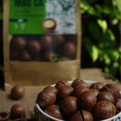  Hạt Mắc Ca Sấy nứt vỏ Mùa 400gr 