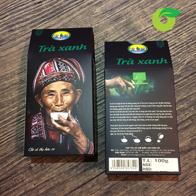  Trà xanh hữu cơ Fìn Hò 100g 