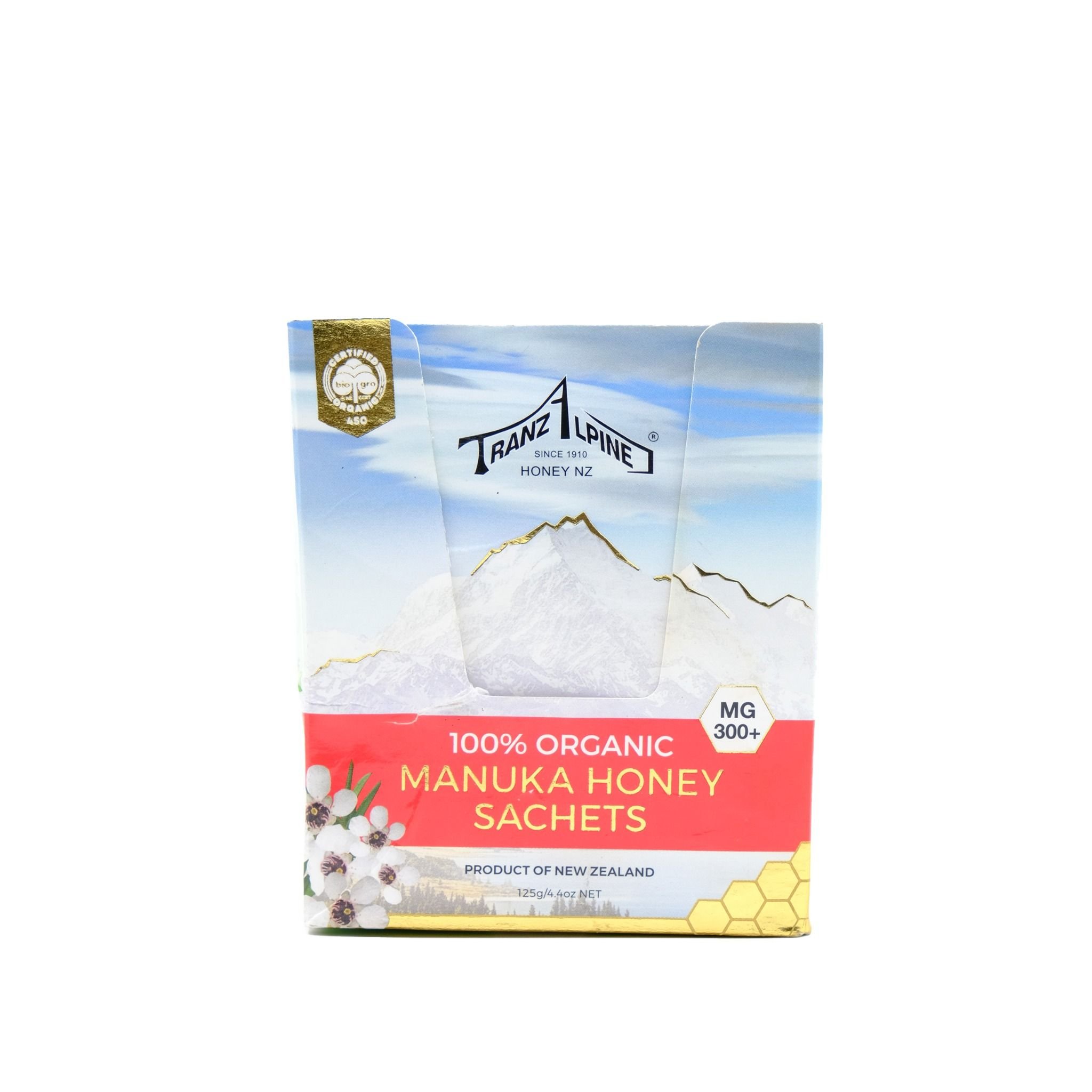 Tép mật ong Manuka hữu cơ TranzAlpine MG300+ (125g) 