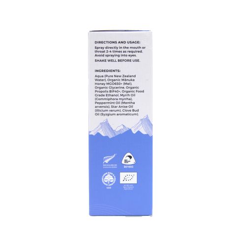 Xịt họng keo ong Manuka hữu cơ TranzAlpine MG 650+ (30ml) 
