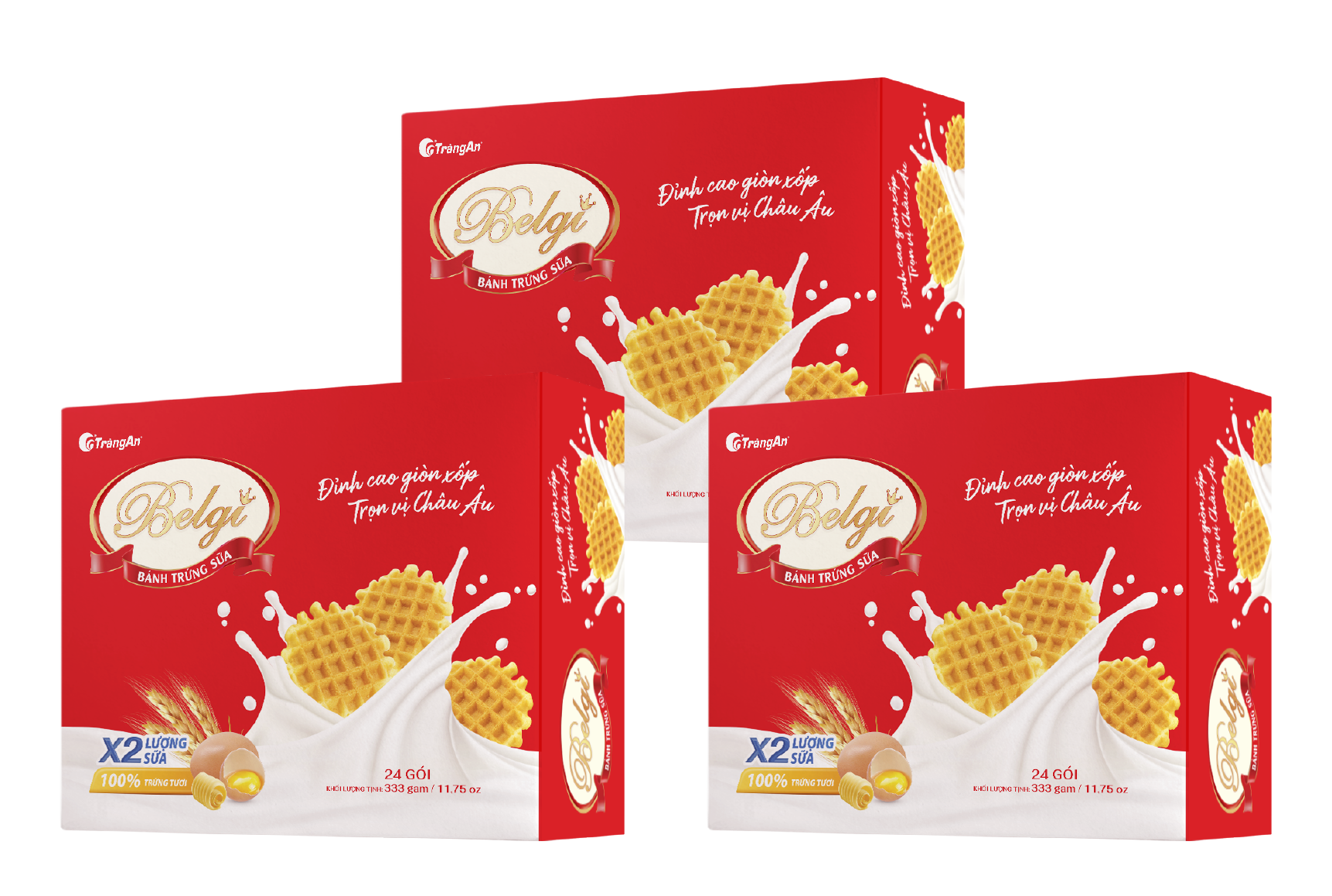  Bánh Belgi trứng sữa giòn 76g 