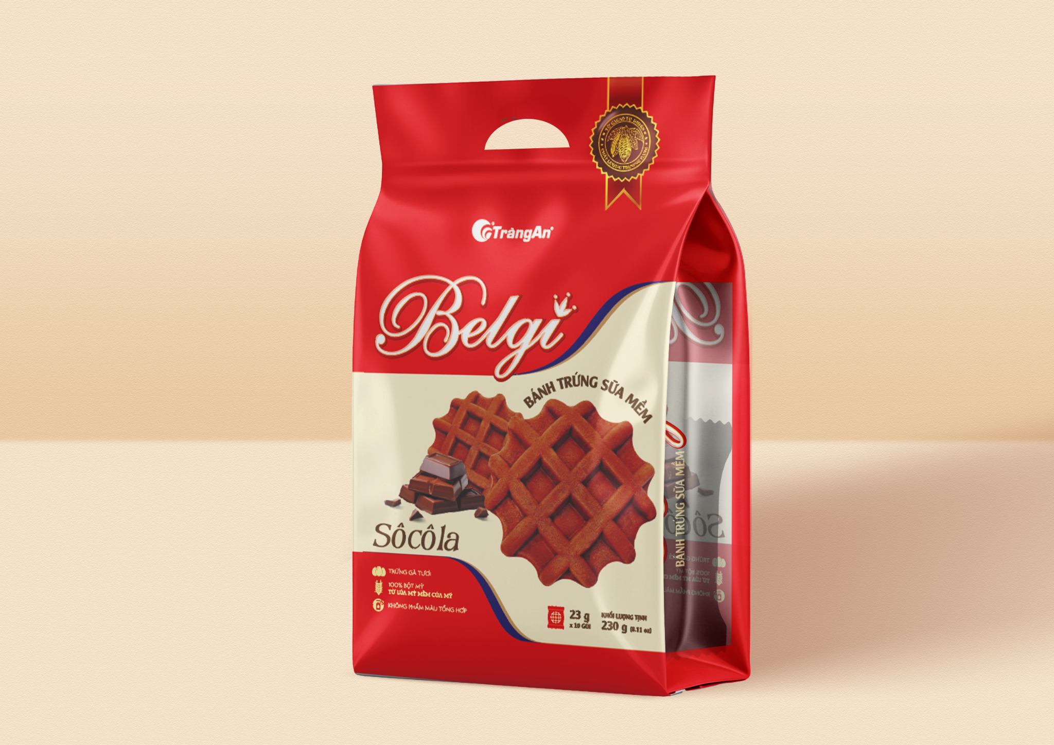  BÁNH BELGI TRỨNG SỮA MỀM VỊ SOCOLA 230G 