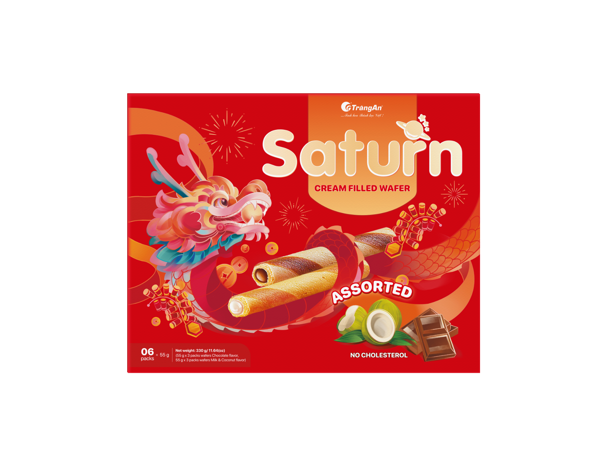  Saturn Waffle Rolls With Mixed Cream Filling 330g (Limited Edition) 