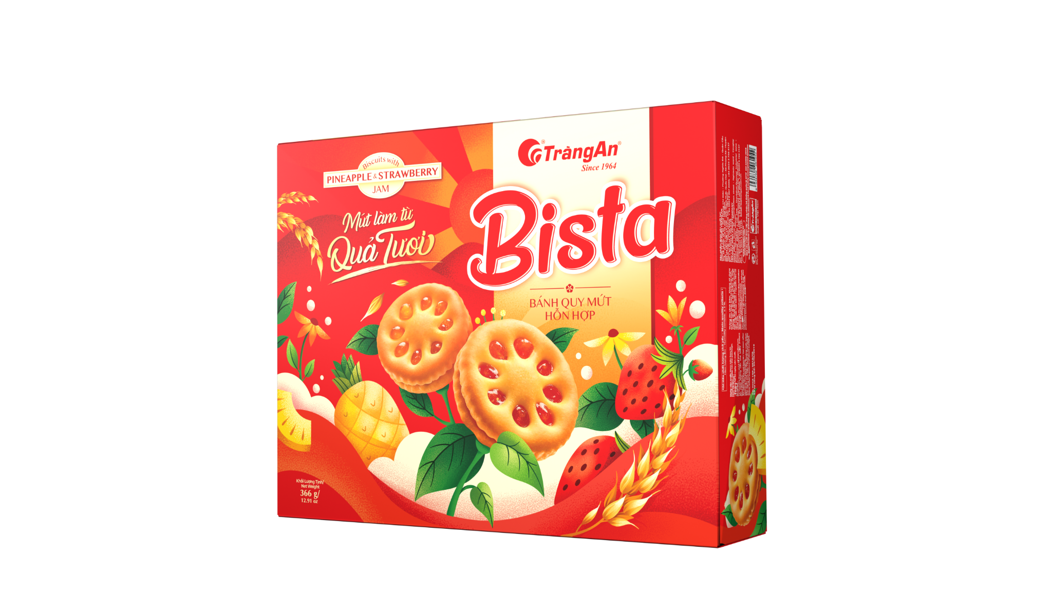  Bánh quy mứt Bista 366g 