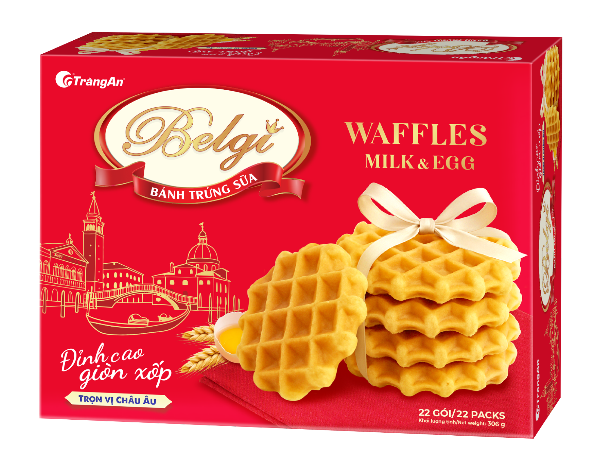  BÁNH BELGI TRỨNG SỮA GIÒN 306G 
