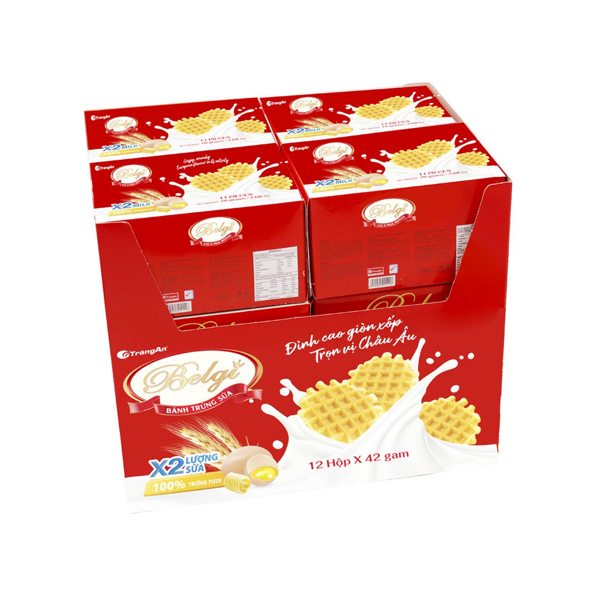  Belgi Egg & Milk Waffles 42g 