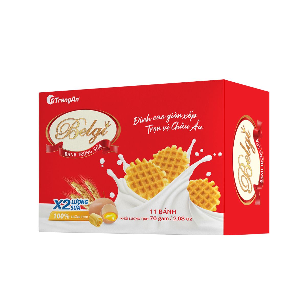 Belgi Egg & Milk Waffles 76g 