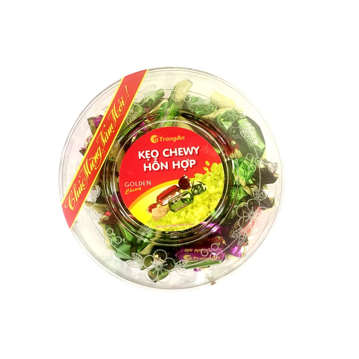  Bonbon Chewy Candy (Round plastic box) 190g 