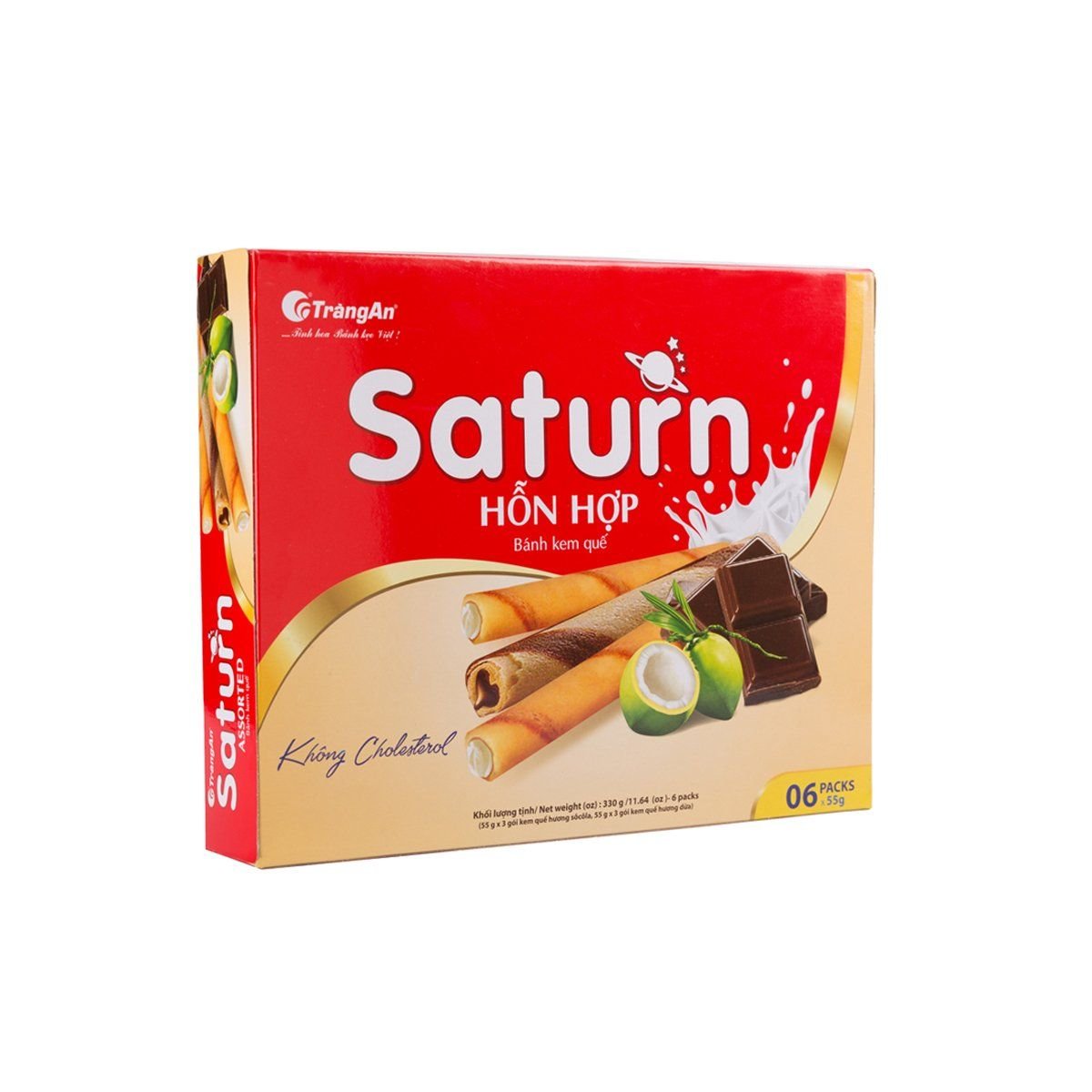  Saturn Waffle Rolls With Mixed Cream Filling 330g 