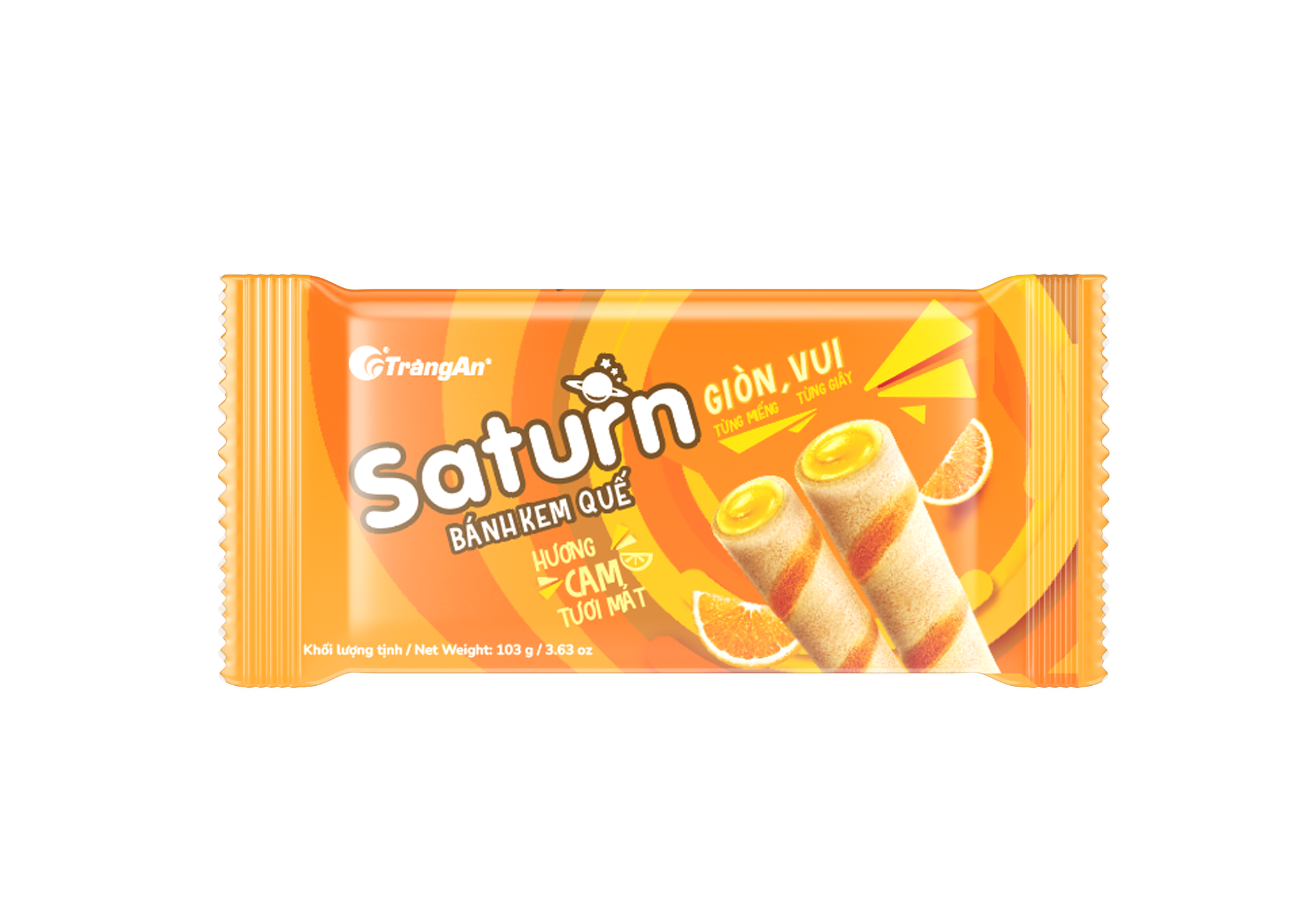  BÁNH KEM QUẾ SATURN HƯƠNG CAM TƯƠI MÁT 103G 