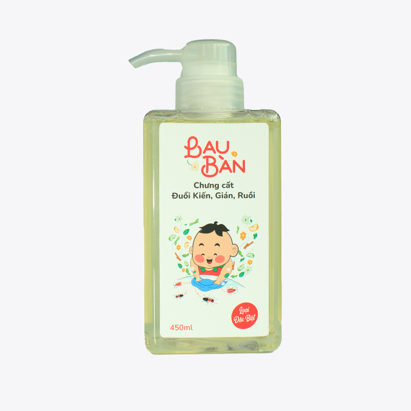  Lau Bàn Bé yêu chai 450ml đuổi kiến, gián, kháng khuẩn, làm quà tặng 