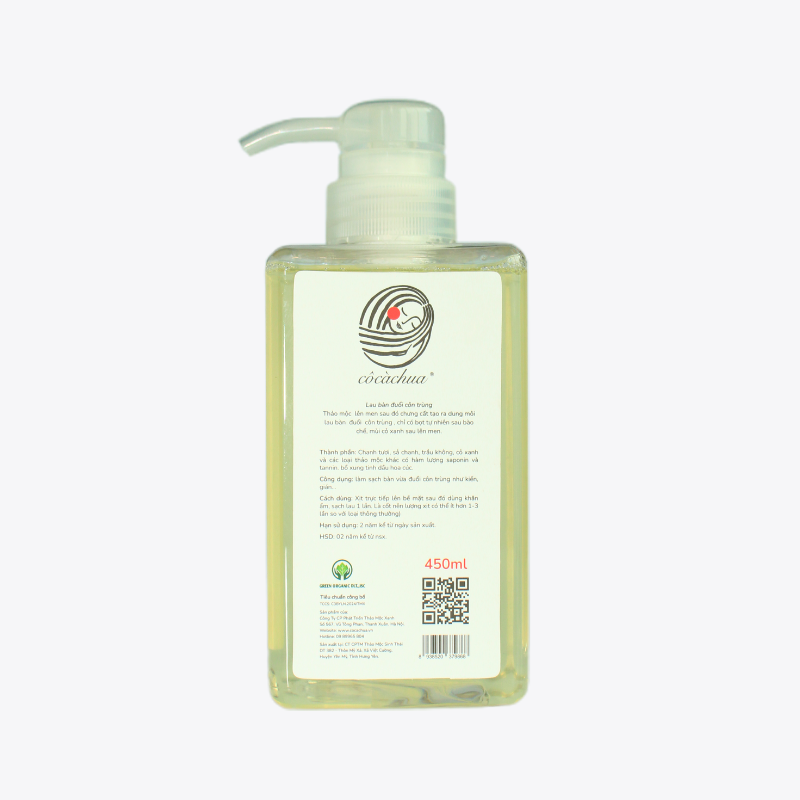  Lau Bàn Bé yêu chai 450ml đuổi kiến, gián, kháng khuẩn, làm quà tặng 