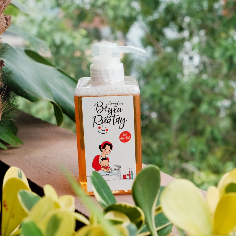  Rửa tay Bé yêu 450ml - Keo ong, Hương cam, quế, làm quà tặng 
