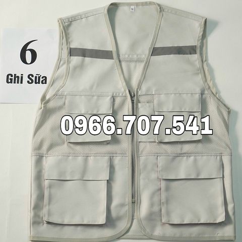 ÁO GILE TÚI HỘP MÀU GHI SÁNG