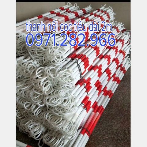 Thanh nối cọc tiêu cố định trắng đỏ
